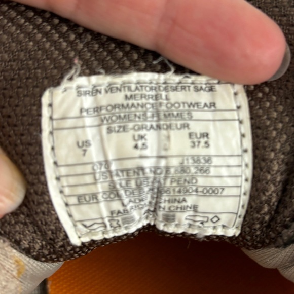 Merrell Siren Ventilator Shoes Women's Size 7 - Picture 5 of 6